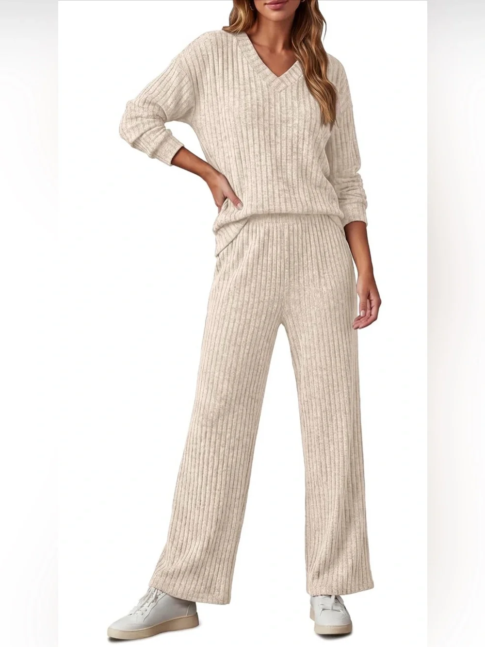 XL 2 piece beige  lounge set
